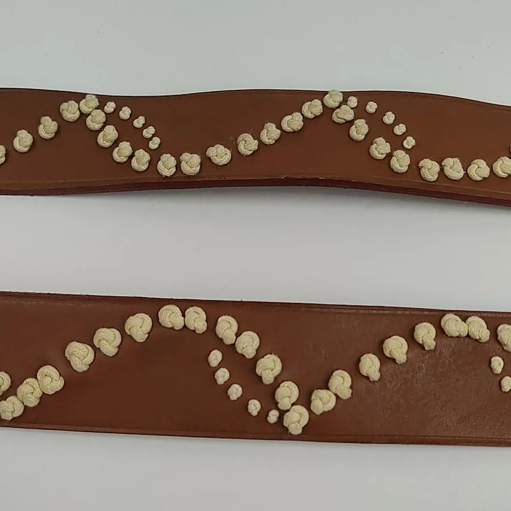 Gap Factory Leather Belt With Knot Embellishments
